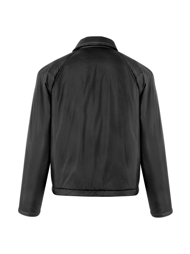 Fendi Collared Gabardine Jacket in Black Gabardine Jacket