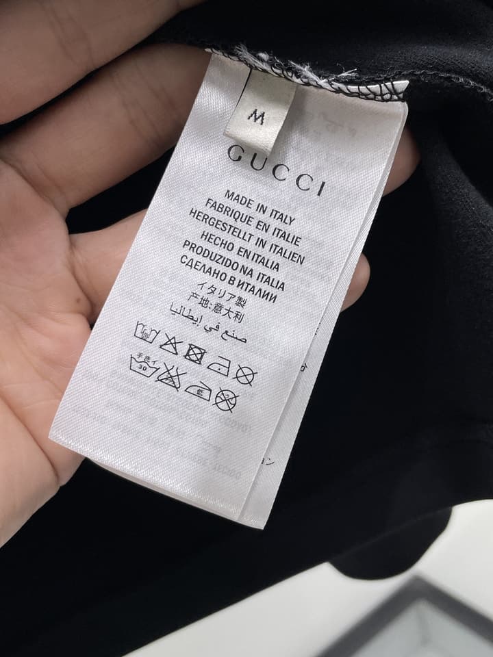 Gucci Men's Long Sleeve T-Shirt – 2025FW in Black