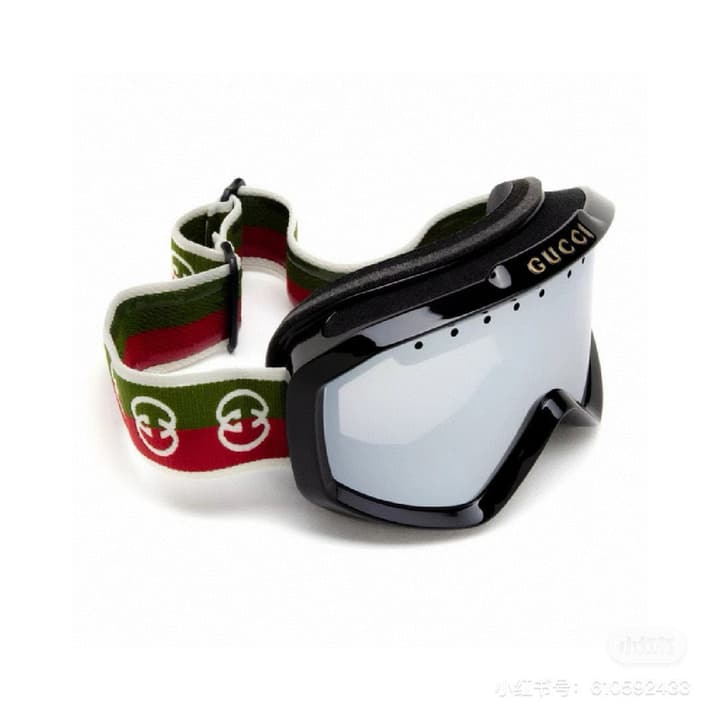 Gucci Ski Goggles in Black Frame, Silver Lens