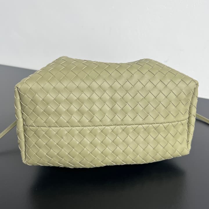 Bottega Veneta Pinacoteca Small Tote Handbag – 2025SS in Burgundy With Light Blue Lining A