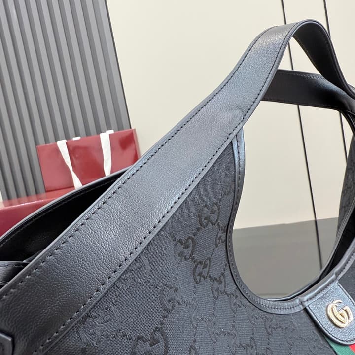 Gucci Giglio GG Canvas Tote Bag – 2026 Spring/Summer Collection in Black GG Canvas