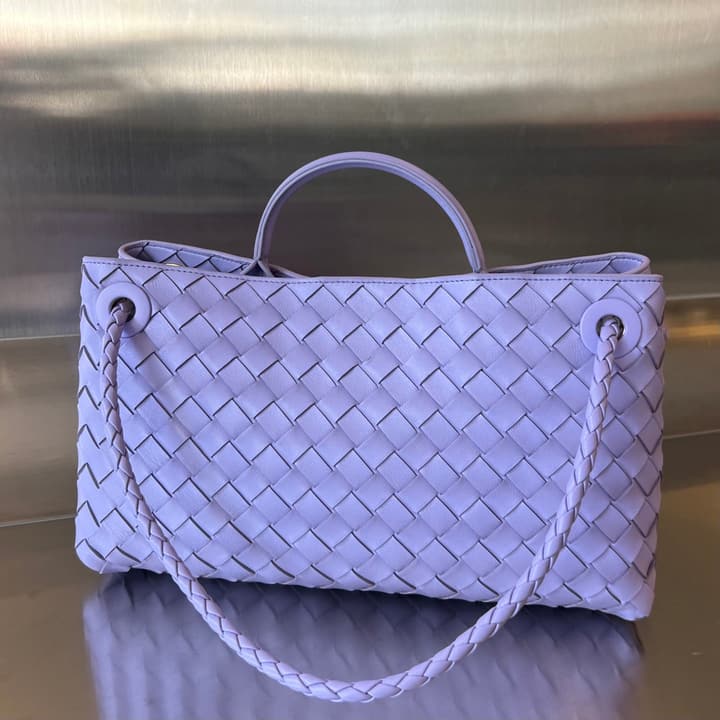 Bottega Veneta Andiamo Handbag in Charcoal Grey