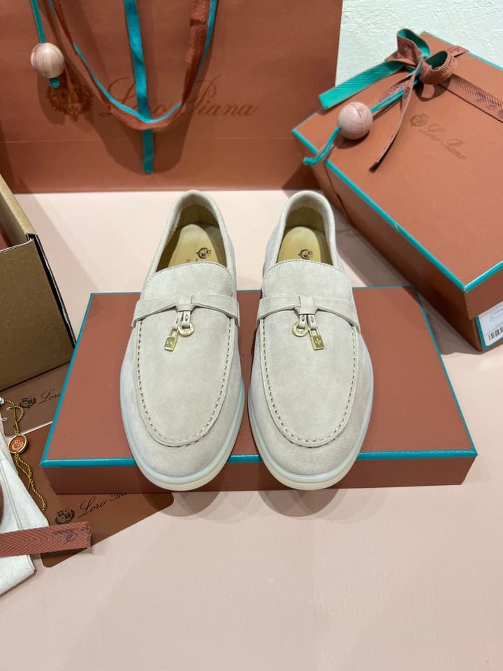 Loro Piana Classic Suede Mules