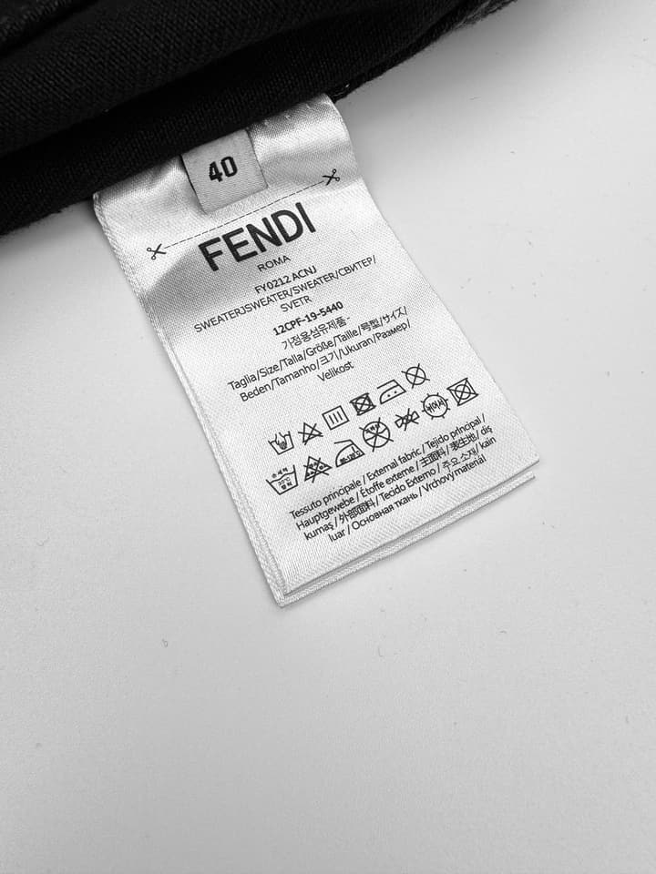 Fendi Full Print FF Denim Jacket in Black Ff Denim