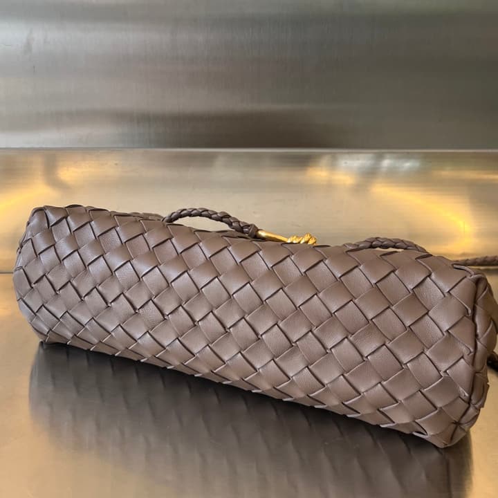 Bottega Veneta Andiamo Handbag in Charcoal Grey