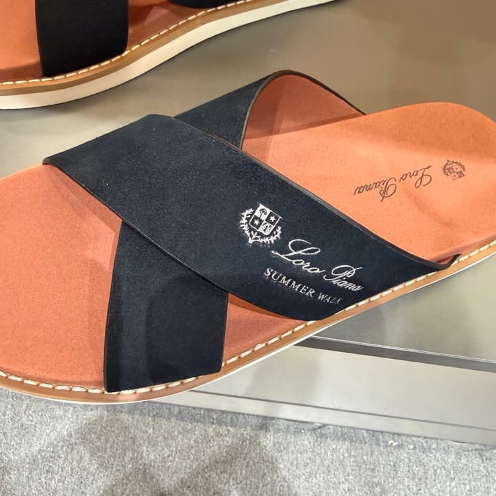 Loro Piana Summer Walk Crisscross Mules