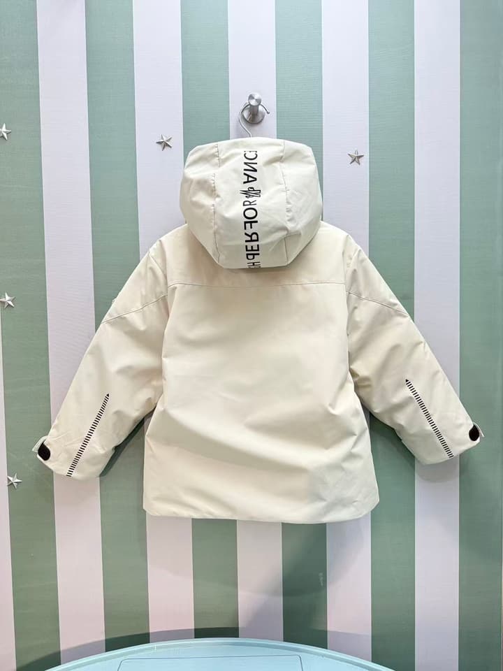 Moncler Kids Detachable Hood Puffer Jacket – 2025FW in Dark Gray
