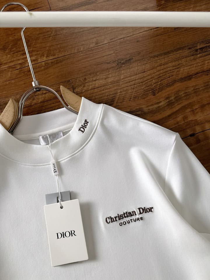Dior Fashion Casual Long Sleeve T-Shirt – 2025FW in Classic Black