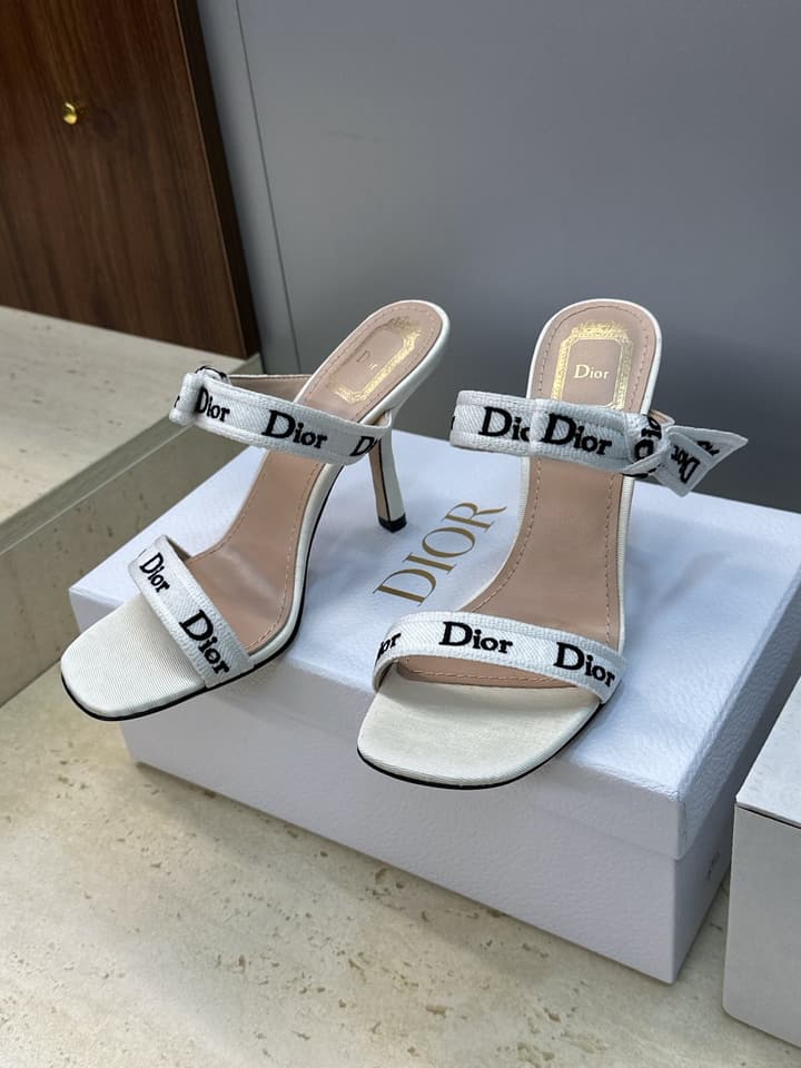Dior J'Adior Dentelle Jelly Bow Pumps – 2026 Early Spring Collection in Black High Heel