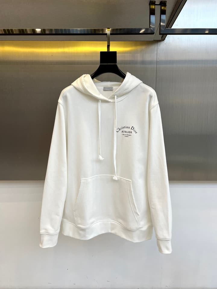 Dior Atelier Hooded Sweatshirt – 2025 FW in Classic Black