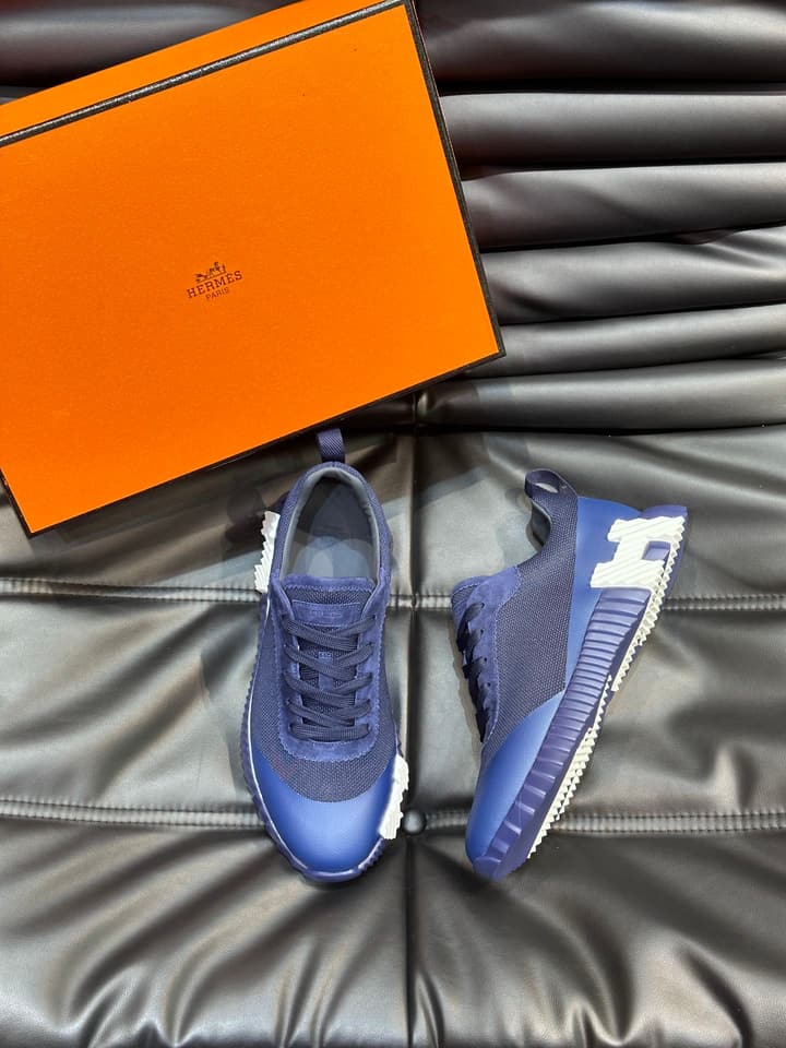 Hermès Bouncing Sneakers in Charcoal