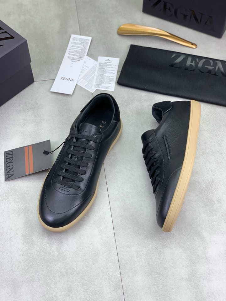 Zegna 232 Suede Calfskin Sneakers