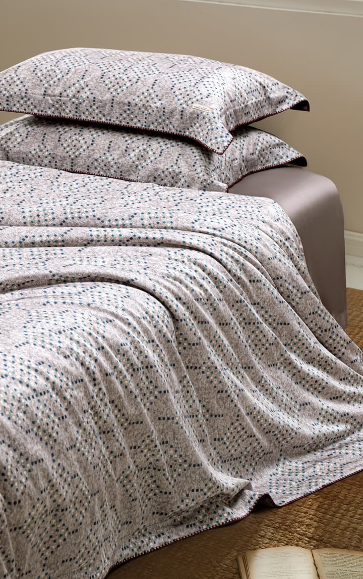 Bottega Veneta Home Collection Lava Woven Bedding Set in Taupe Lava Print