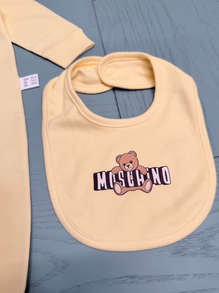 Moschino Baby Romper and Bib Set – 2026SS – Kids Collection