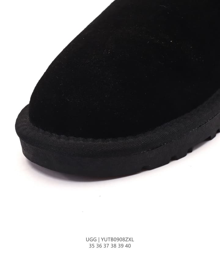 UGG Mid-Tube Plush Snow Boots – Autumn/Winter Collection in Black