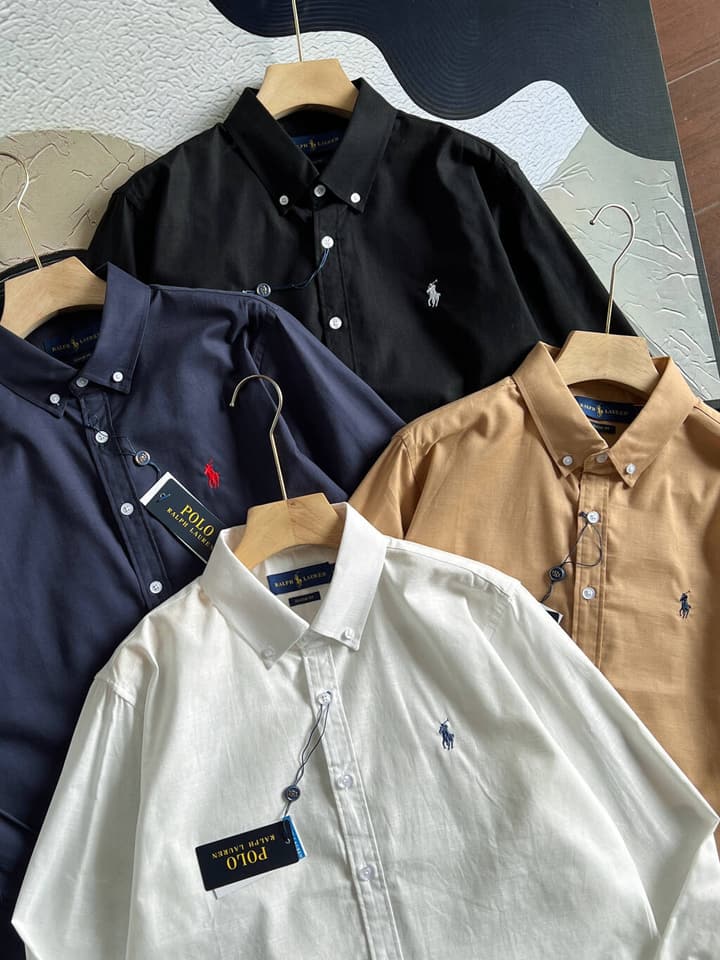 Ralph Lauren Pony Logo Linen Shirt – Spring/Summer Collection in Black