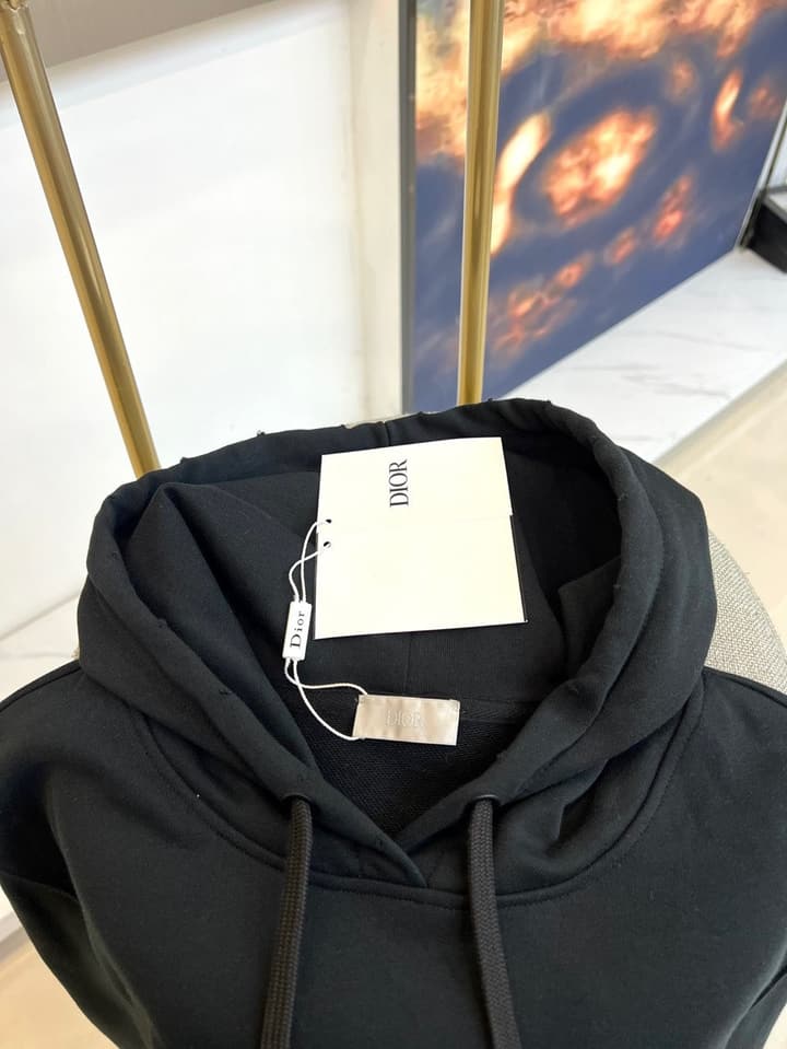 Dior Atelier Hooded Sweatshirt – 2025 FW in Classic Black