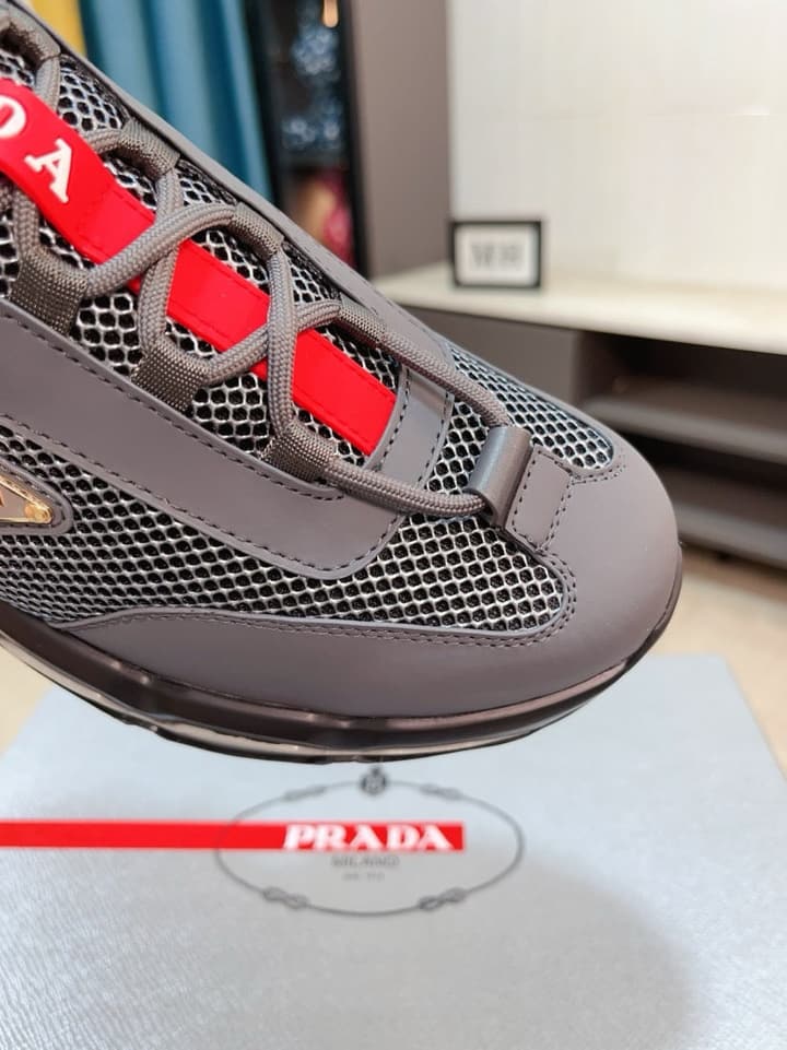 Prada Men's Air Cushion Mesh Sneakers