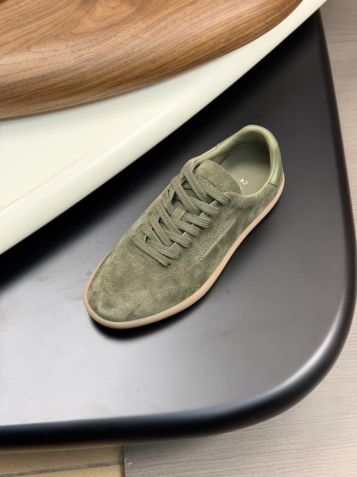 Zegna Old Money Suede Casual Sneakers