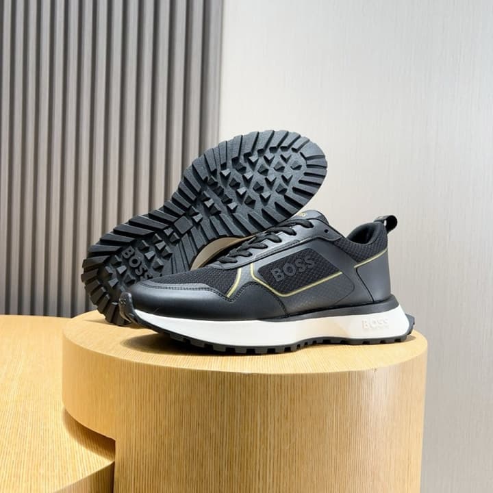 Boss Men's Luxury Sport Sneakers in Black
