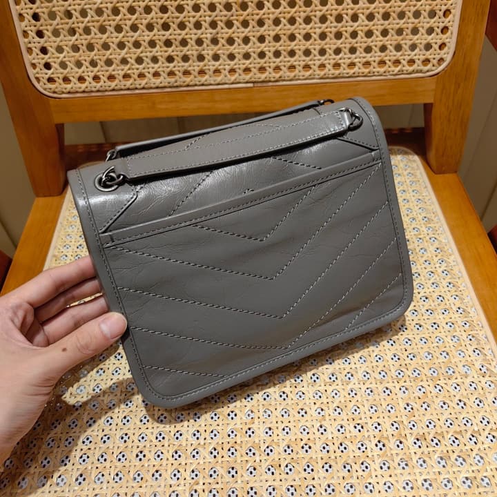 Saint Laurent Niki Baby Shoulder Bag in Apricot