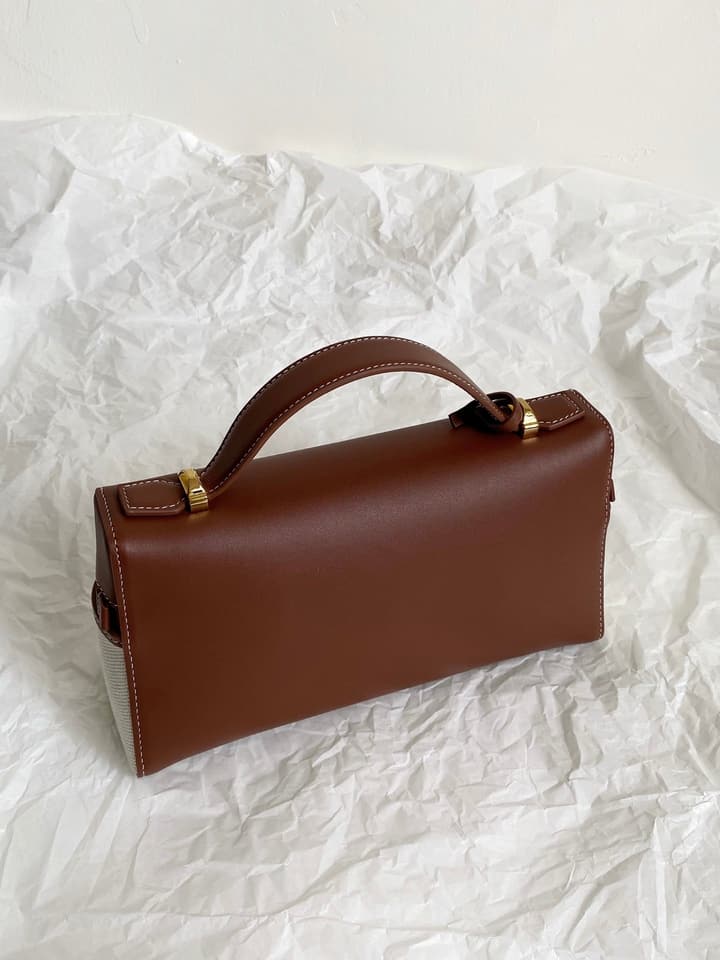 Loro Piana L23 Canvas Handbag in Brown
