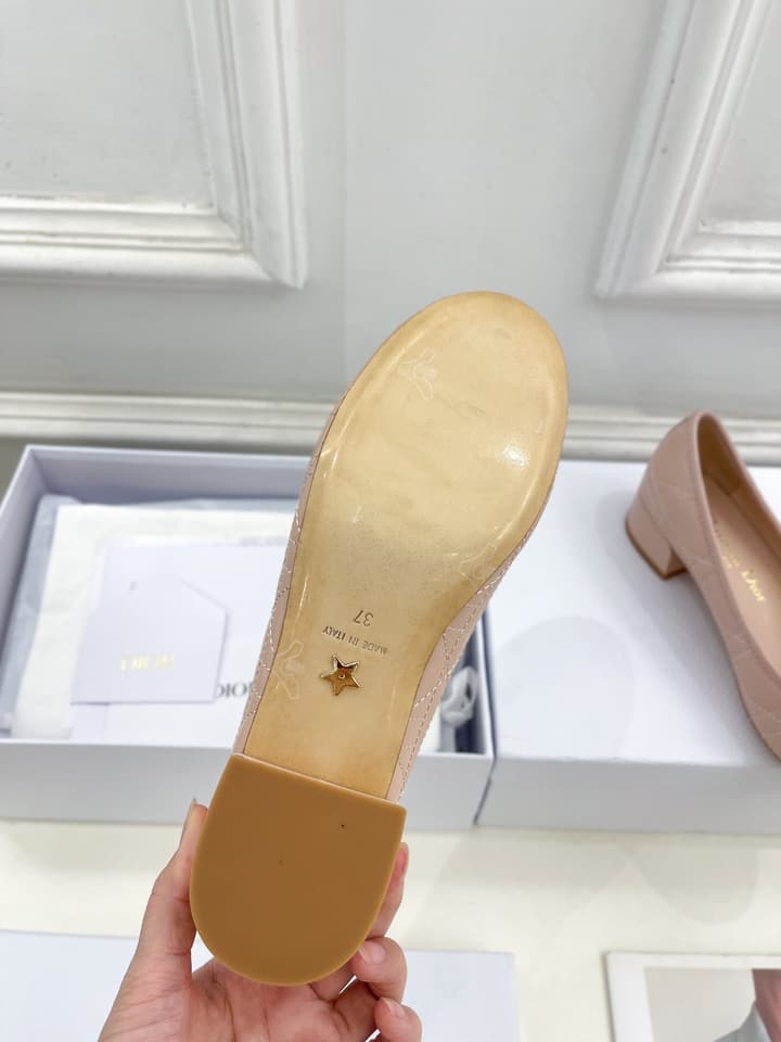 Dior Cannage Pearl Ballet Pumps – 2024 Spring/Summer Collection in Black
