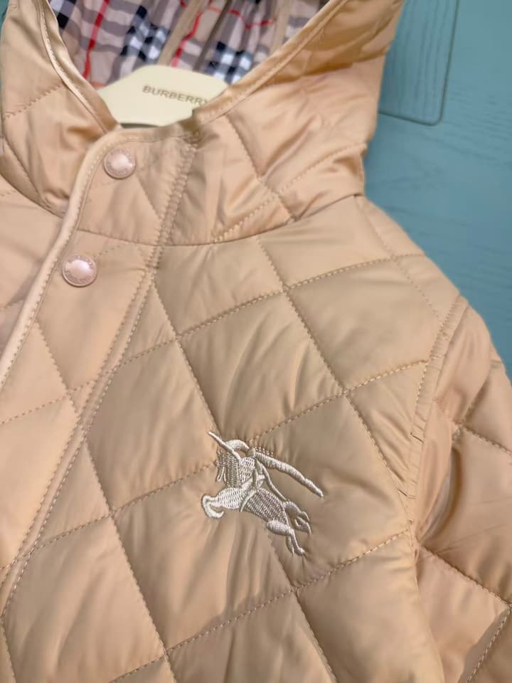 Burberry Mid-Length Puffer Jacket – Kids Collection – 25AW in Dark Charcoal Quilted Jacket