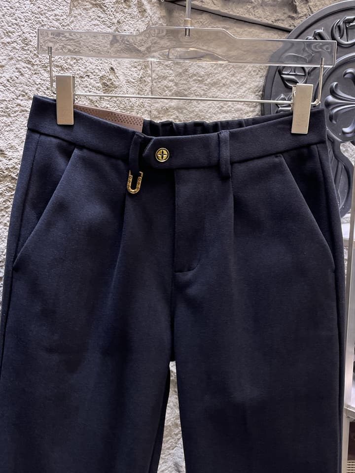 Louis Vuitton Wool Blend Dress Trousers – Autumn/Winter Collection in Black