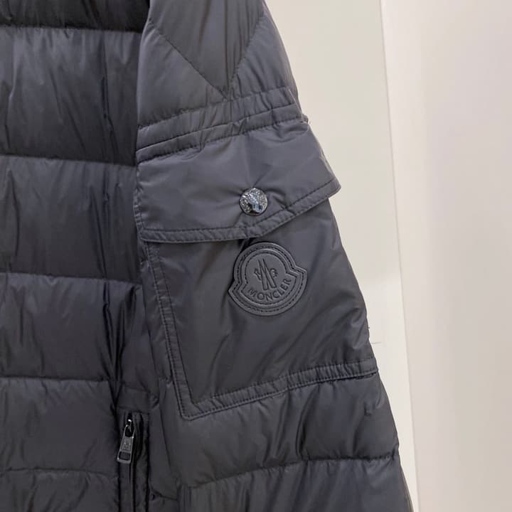 Moncler Men's Hooded Goose Down Jacket – 2025FW in Dark Gray