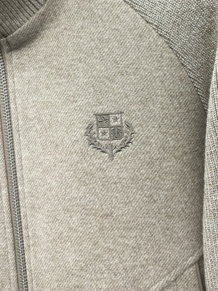 Loro Piana Knitted Blend Down Jacket – 25FW in Heather Grey Knit Down Jacket