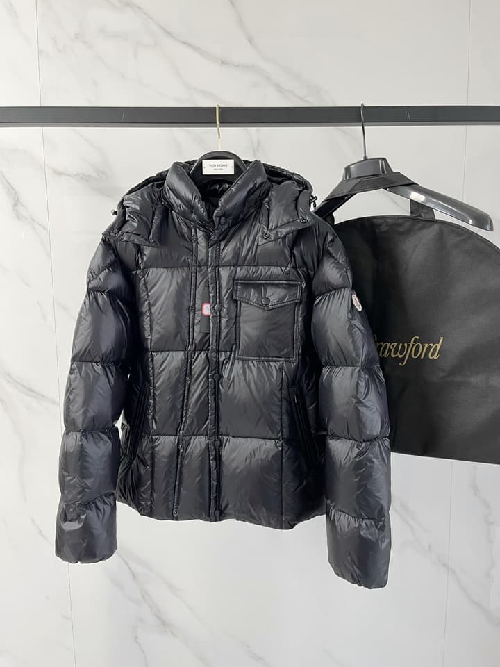 Moncler Men's Fashion Hooded Down Jacket – 25FW in Black Hooded Puffer