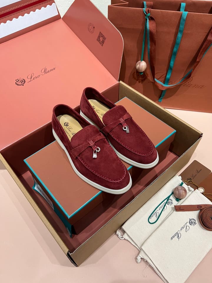 Loro Piana My Charms Suede Mules