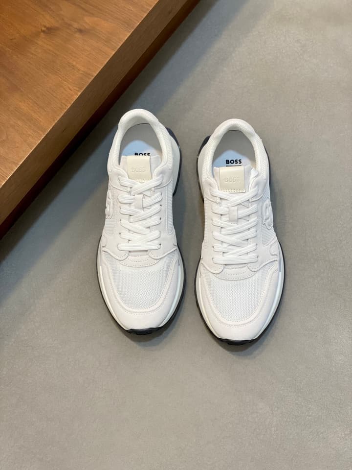 Boss Menswear Suede and Mesh Sneakers