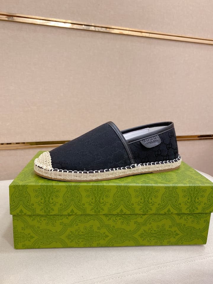 Gucci Men's Slip-On Loafers in Blue Monogram