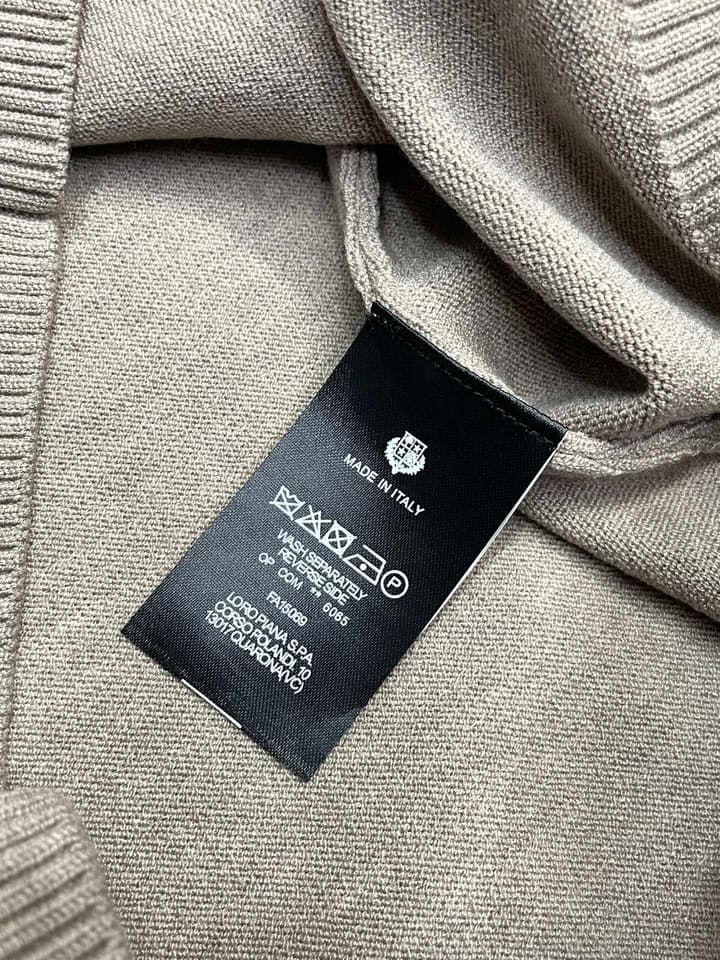 Loro Piana Men's Casual Knit Sweater in Camel Brown