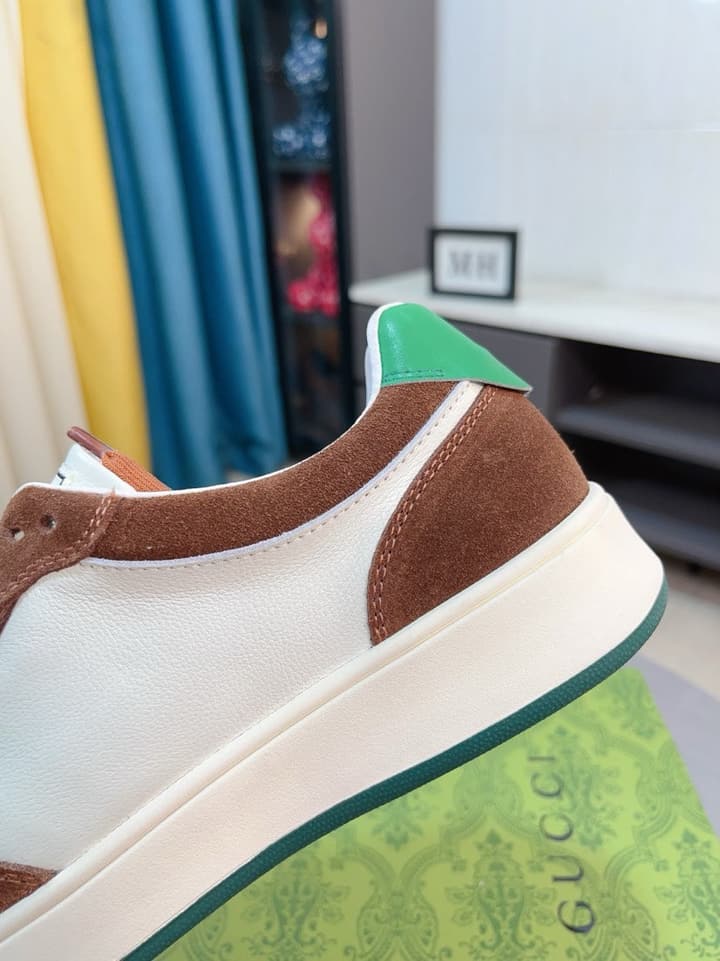 Gucci New Season Casual Fashion Sneakers in Black With Web Stripe