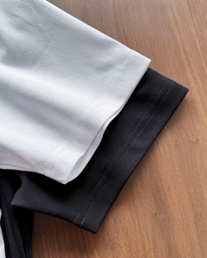 Burberry Embroidered Mercerized Cotton T-Shirt in Black