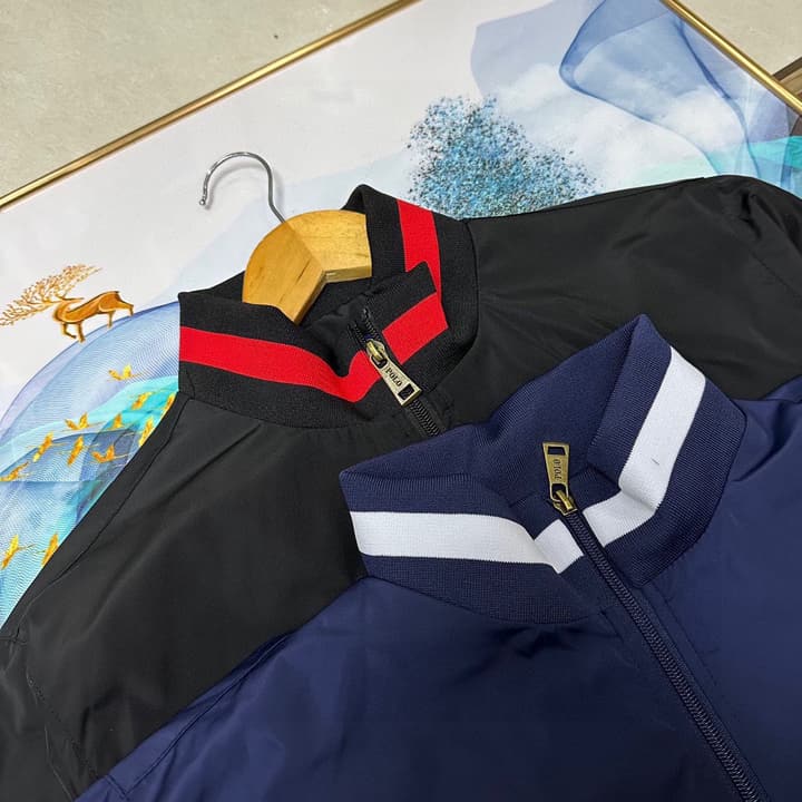 Ralph Lauren POLO Horse Embroidery Bomber Jacket in Black