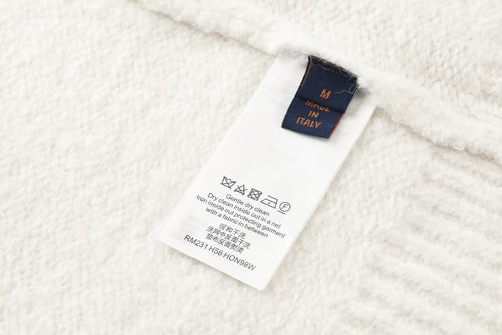 Louis Vuitton Embroidered Pearl Logo Knit Sweater – 2025SS