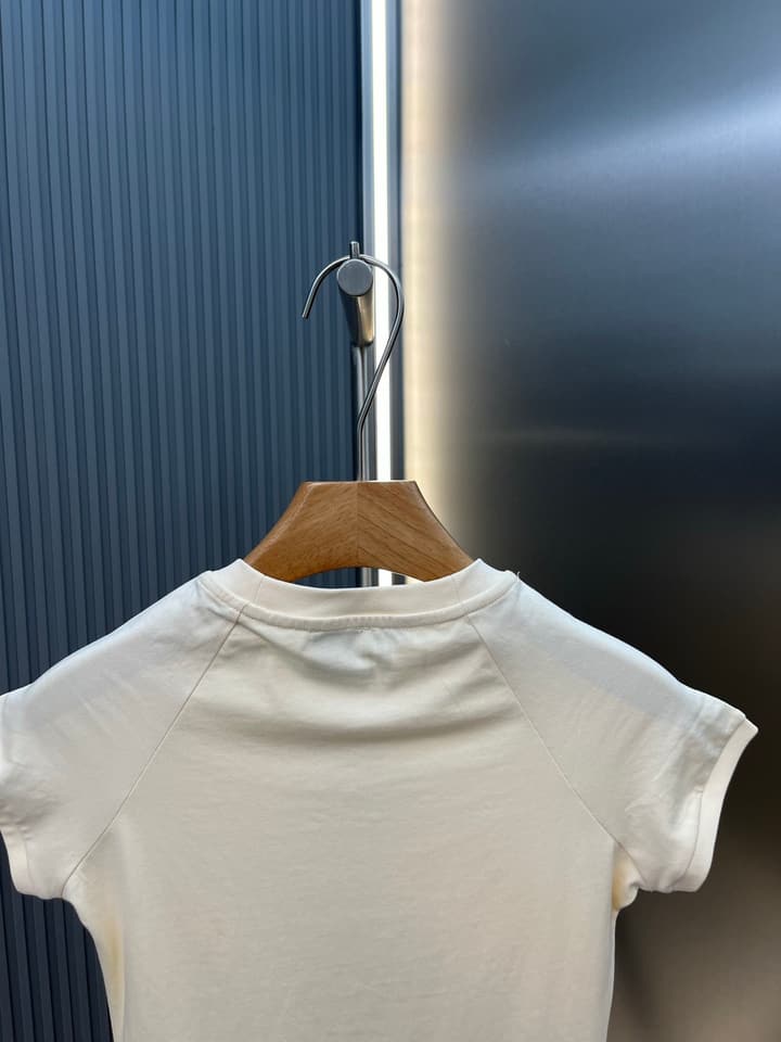 Loewe Cotton Mosaic Anagram Embroidered T-Shirt in Navy Blue