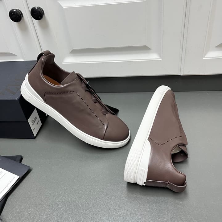 Zegna Triple Stitch Secondskin Luxury Sneakers