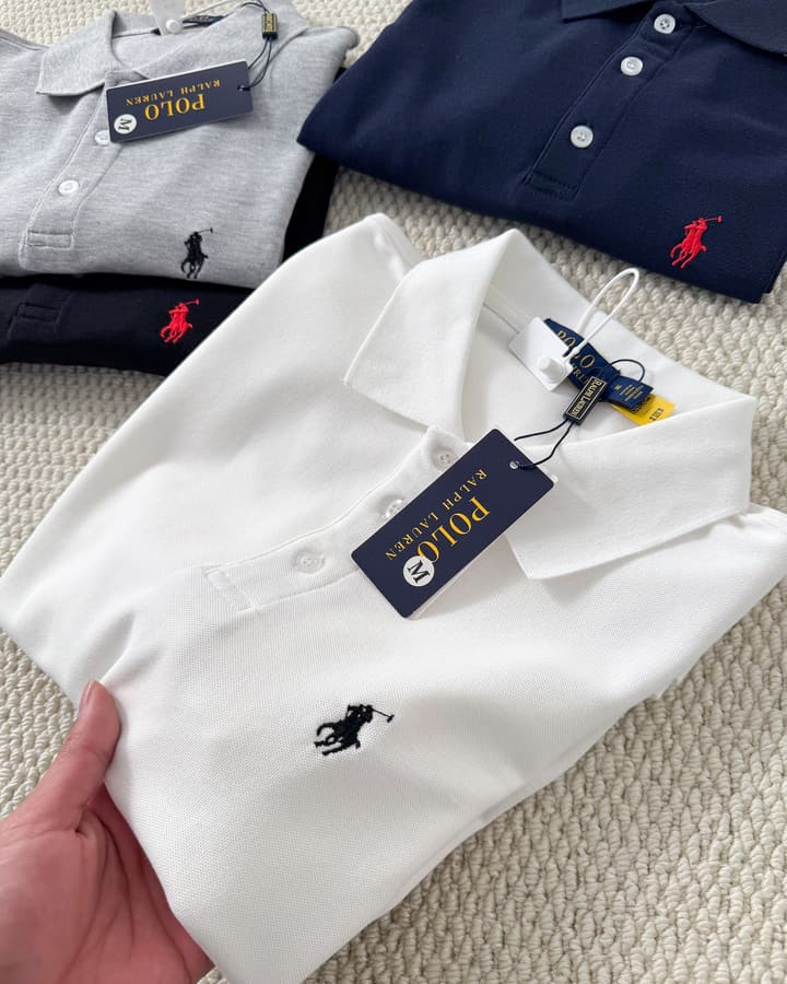 Ralph Lauren Small Pony Embroidered Polo Shirt in Black
