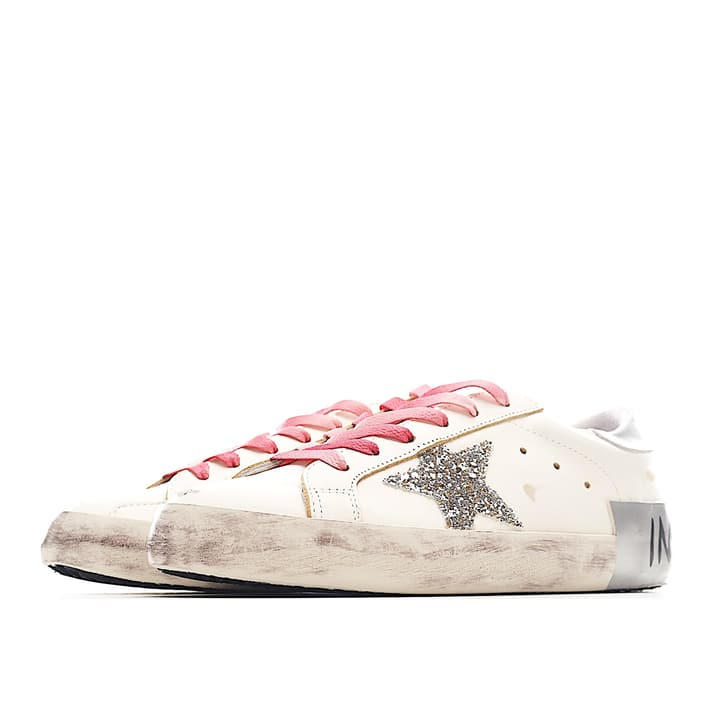 Golden Goose Super Star Sneakers – 2023 Collection in Bright Metallic Outline Star