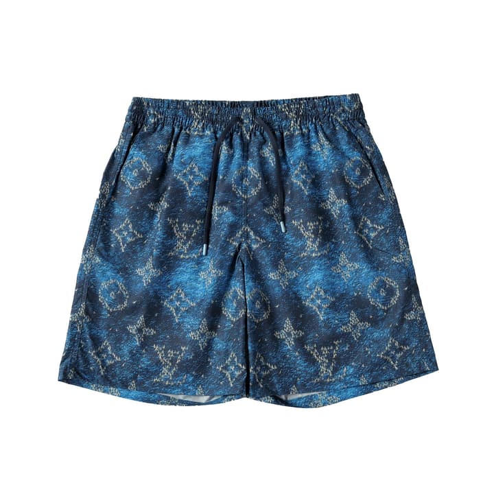 Louis Vuitton Ocean Boat Print Swim Trunks in Ocean Blue