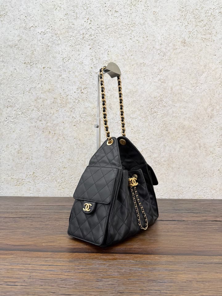 Chanel 25 Bag Small – Caviar Leather with Gold Hardware