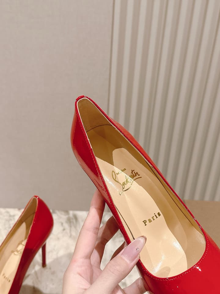 Christian Louboutin Platform Heeled Sandals – 2025 SS Show Model in Black Suede