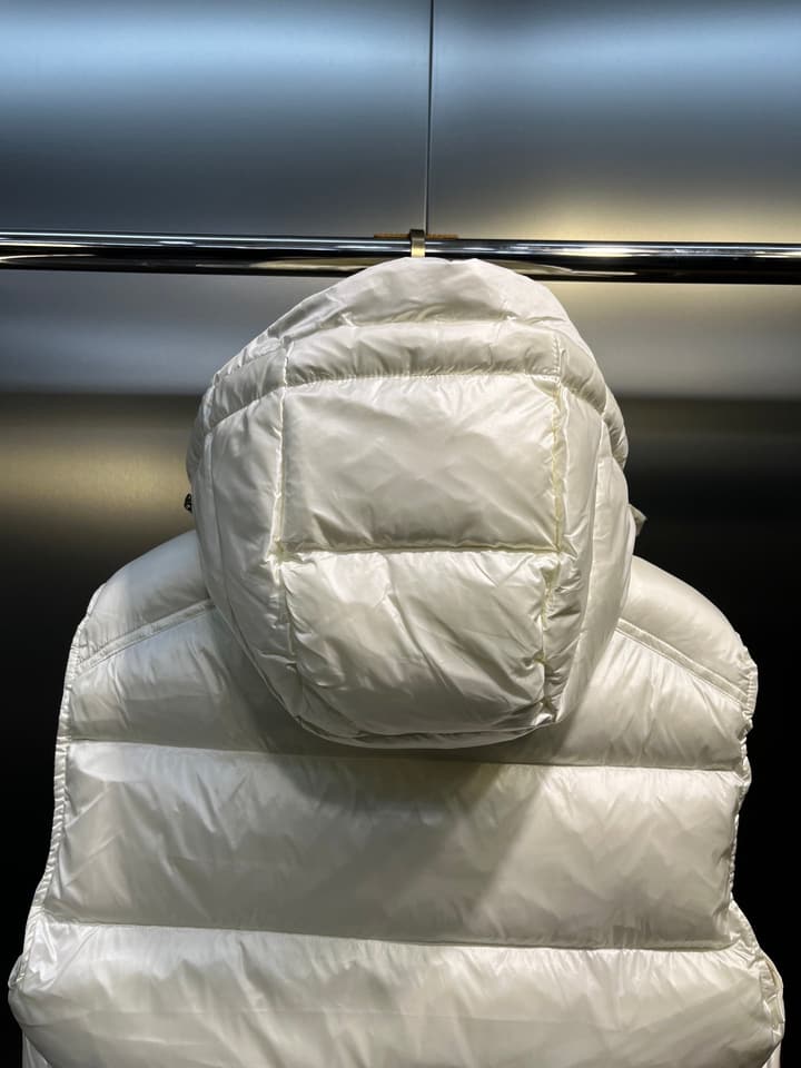 Moncler Classic Hooded Down Vest in Black