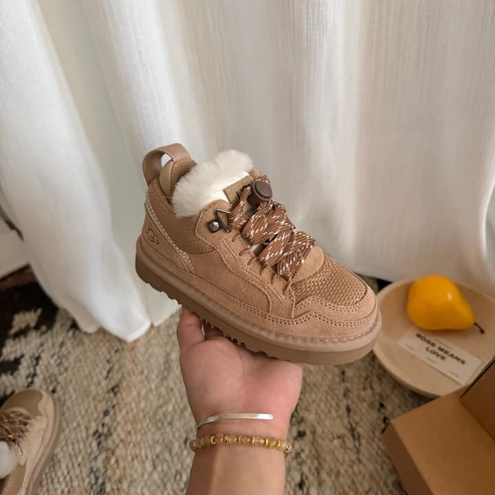 UGG Lowmel Casual Sneakers – Kids Collection in Rich Brown