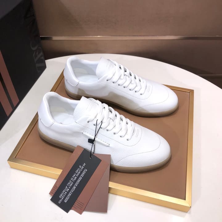 Zegna 232 Suede and Leather Sneakers